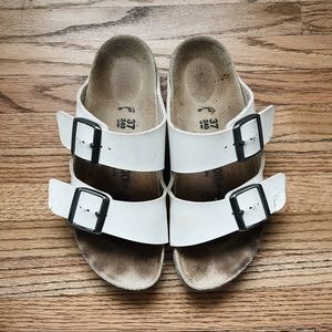 White Leather Birkenstock’s